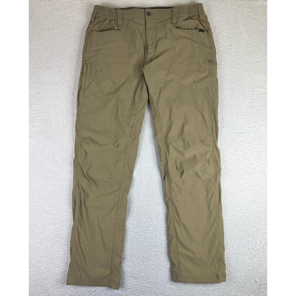 CQR Pants Mens 36 Beige Fleece Lined Insulated Snow Winter Thermal HLP200
